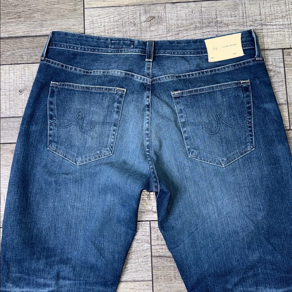 AG Adriano Goldschmied Tailored Leg Denim 360 Dark Blue Straight Jeans